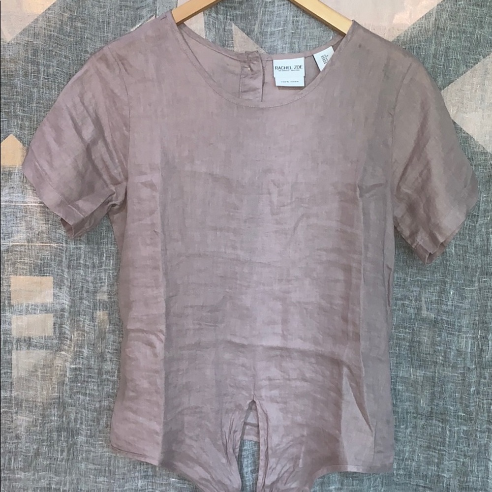 RACHEL ZOE PERFECT SHIRT IN LINEN